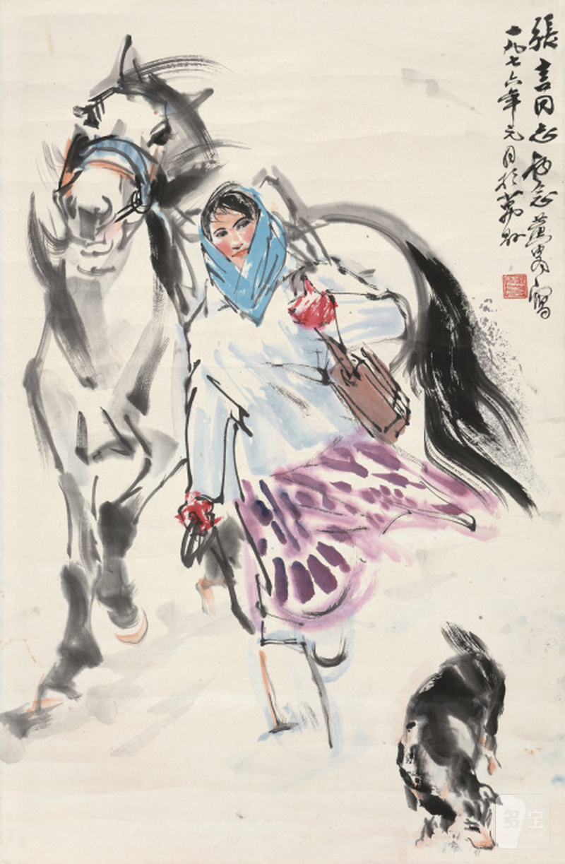 黄 胄 1925-1997 风雪归来
